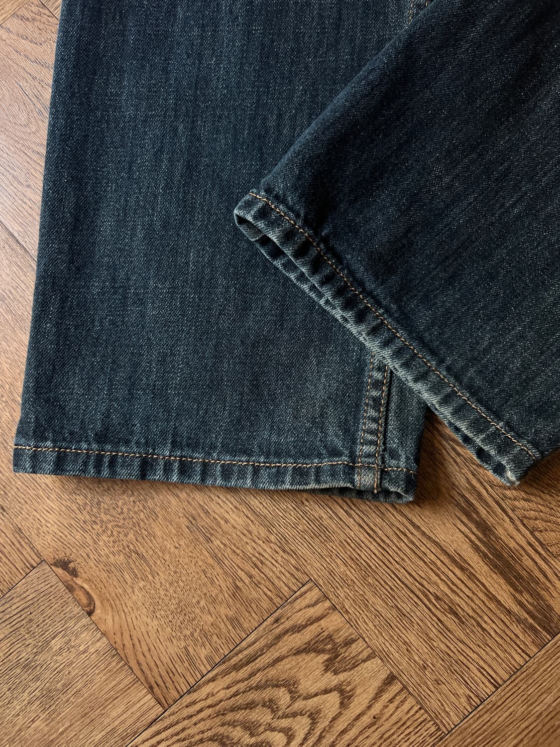 [32]00's 리바이스 USA 505 다크블루 워싱 데님 팬츠 상품이미지5