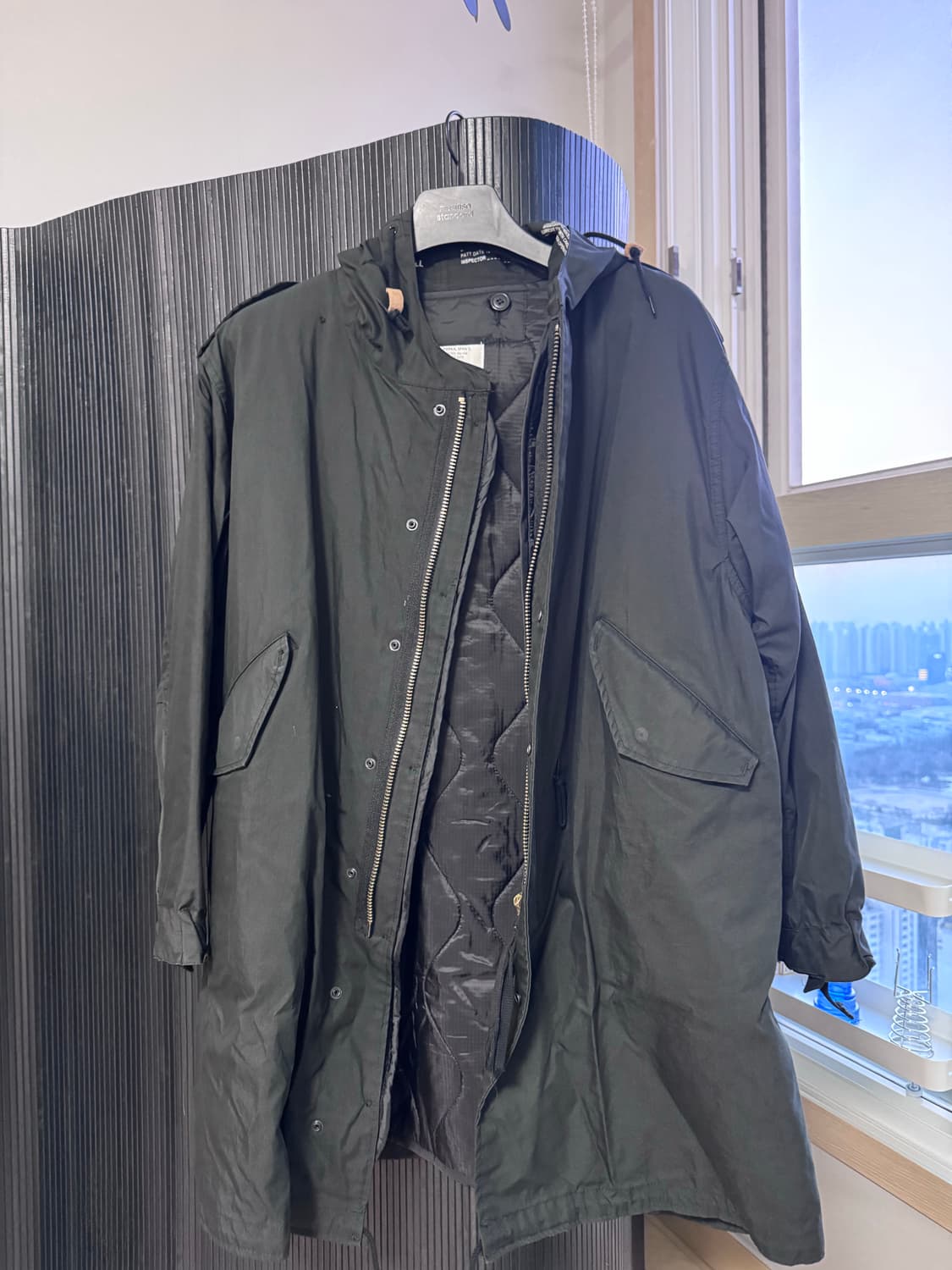 블랙 파카 라이너 X-SMALL 상품이미지2