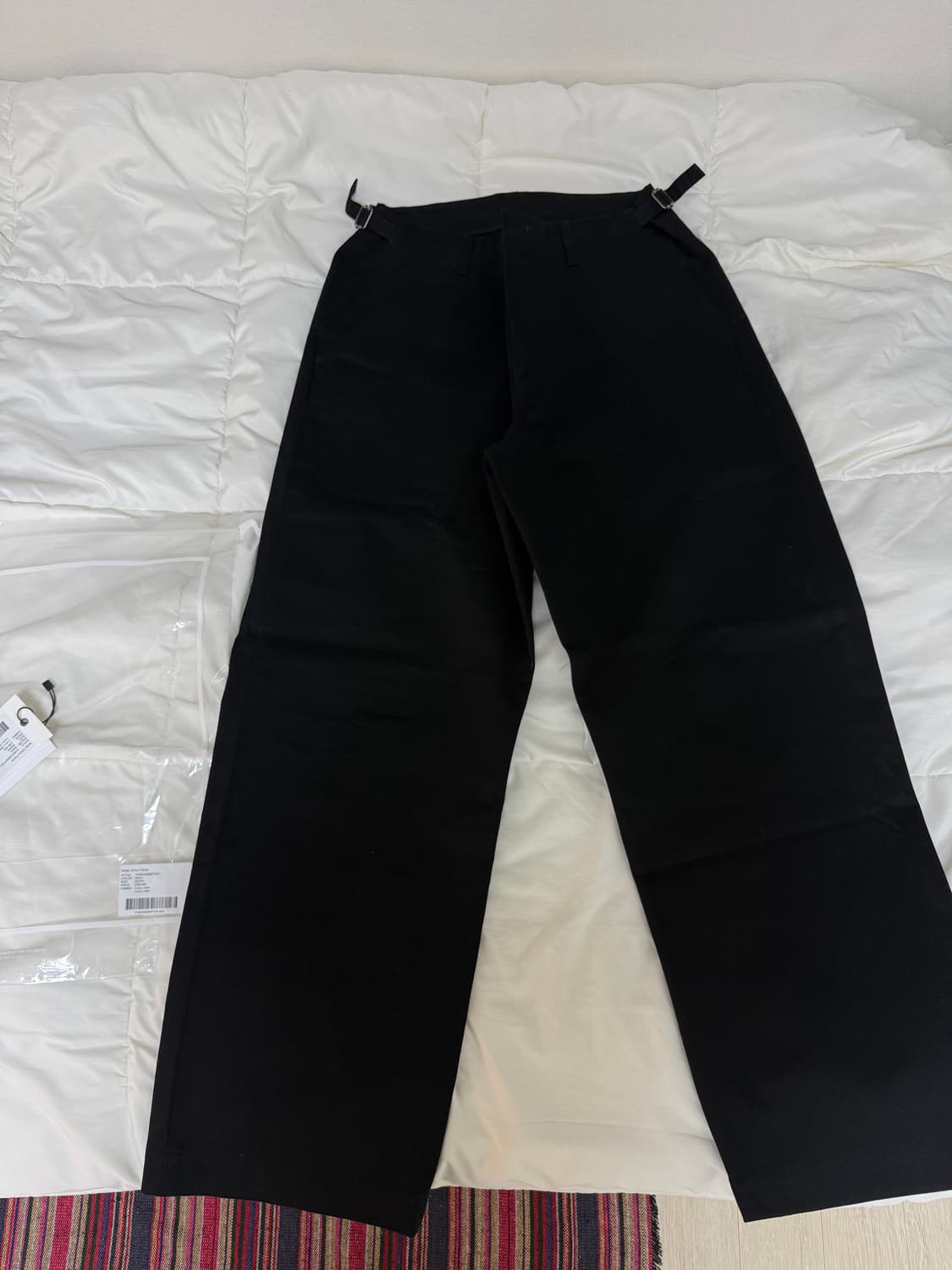 [M]Youth Wide Chino Pants Black 유스 치노팬츠 상품이미지4
