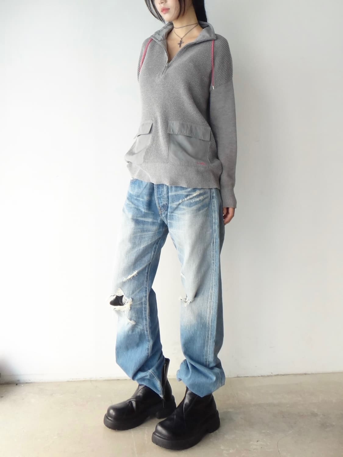 RALPH LAUREN neck string pocket top  상품이미지5