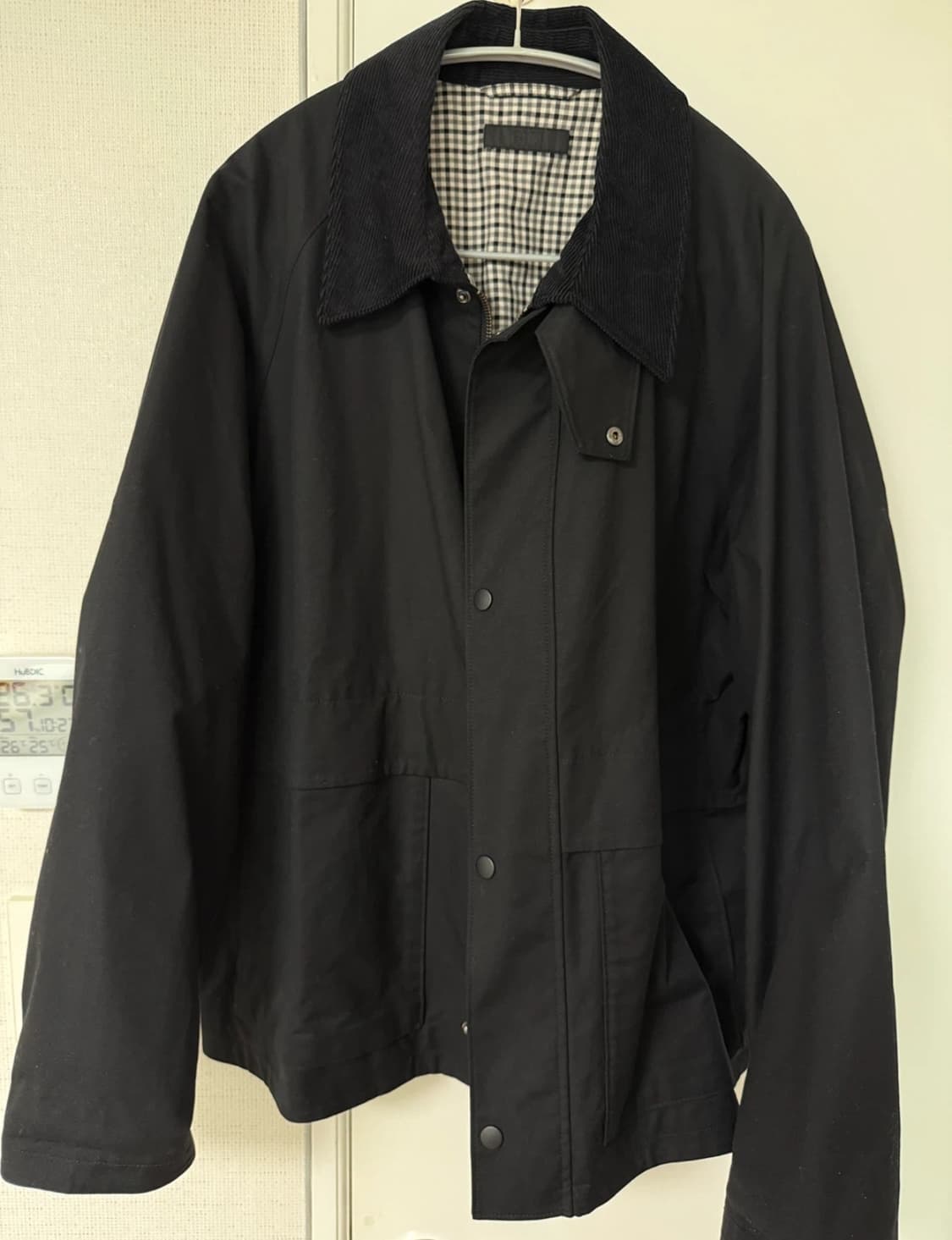 유니클로 쇼트 유틸리티 블루종 블랙 XL 상품이미지2