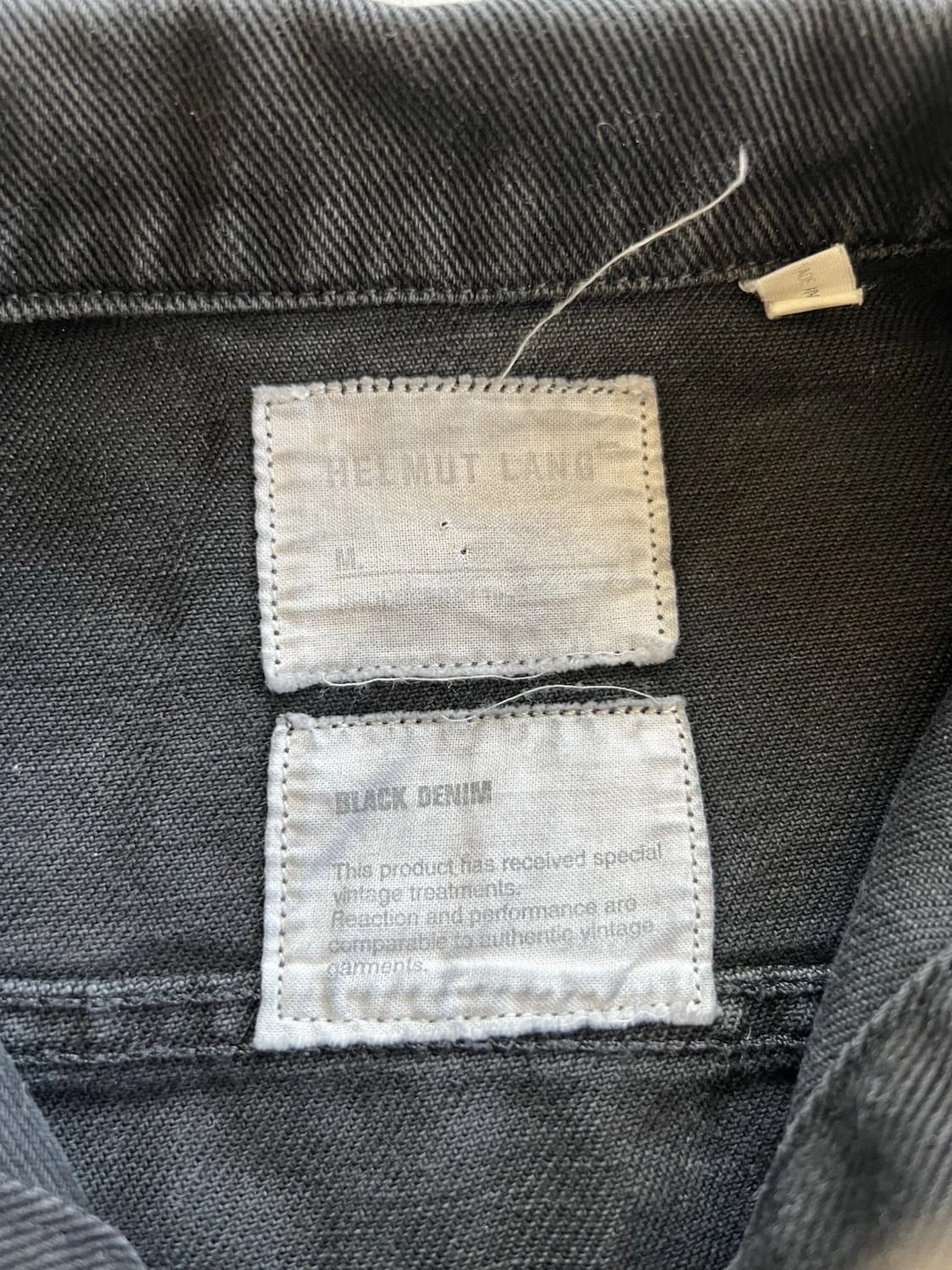 헬무트 랭 흑청 데님 자켓 상품이미지7