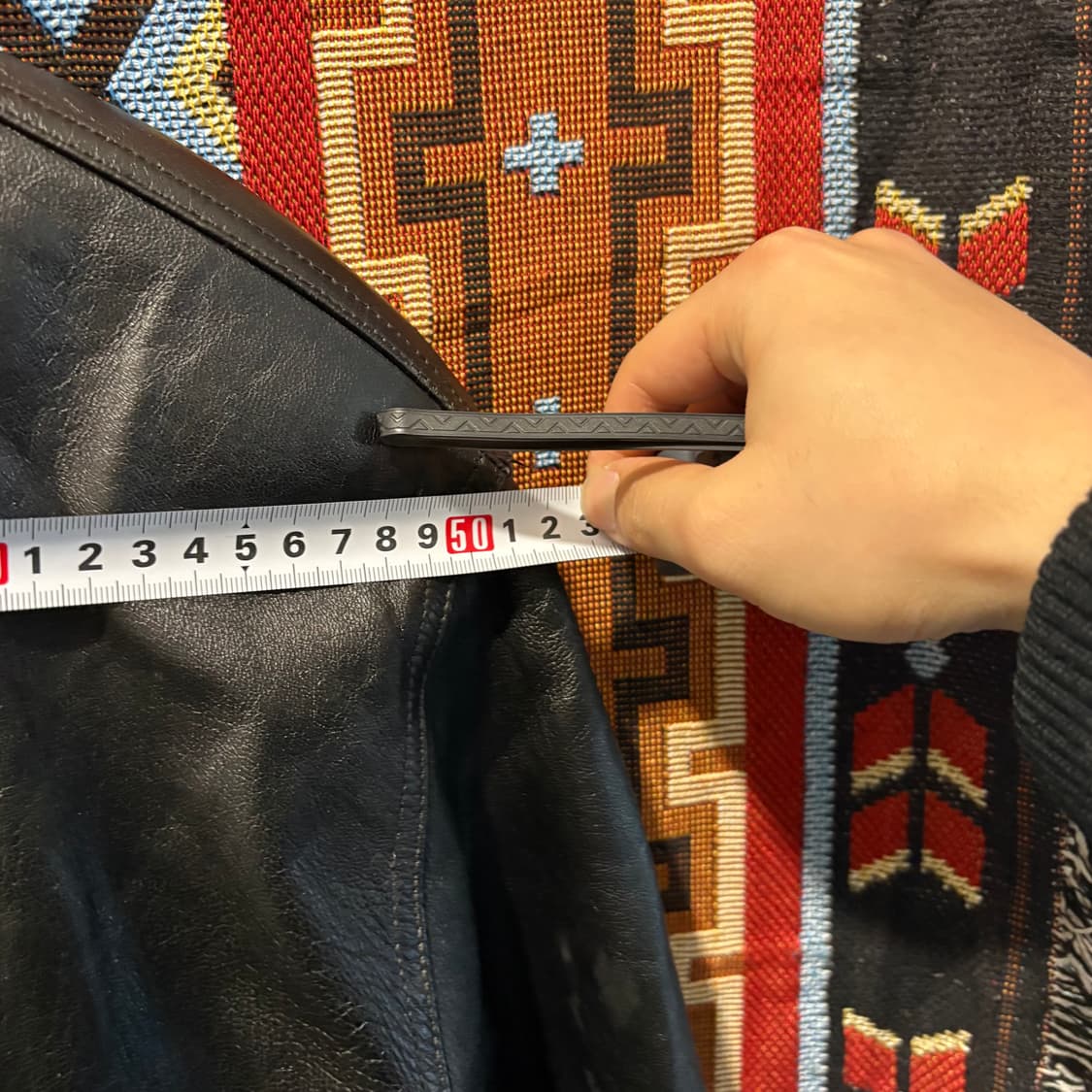 CAESARS 빈티지 소가죽 레더 카라자켓 상품이미지7