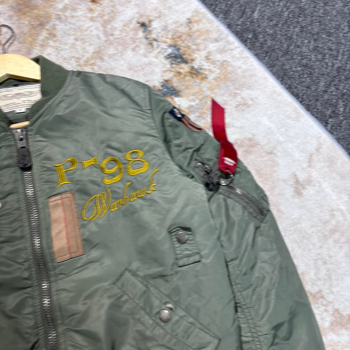 엑스톤즈 빈티지 ma-1 자수패치 자켓 상품이미지4