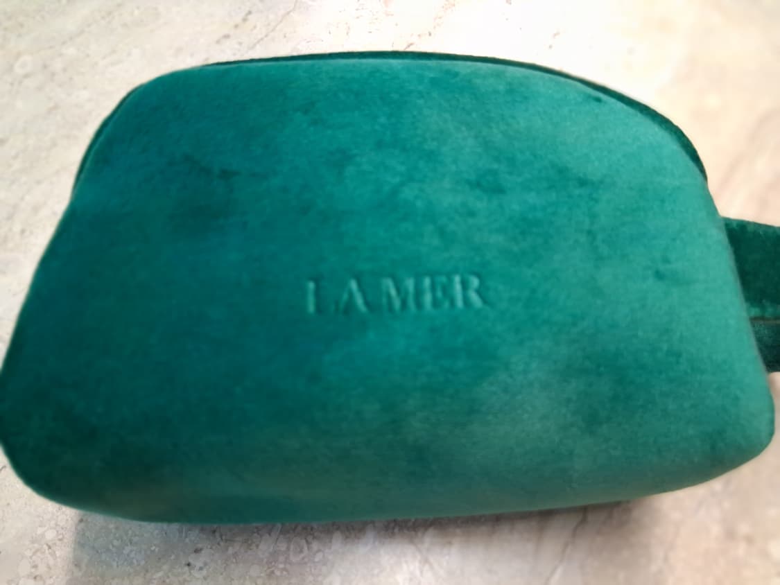 라메르 LA MER 그린 벨벳 손잡이 미니 파우치 (새제품) 상품이미지7