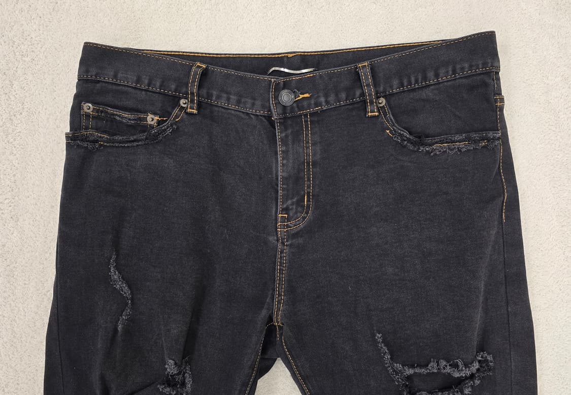 생로랑 찢청 블랙청바지.  싸이즈 32~33
 상품이미지2