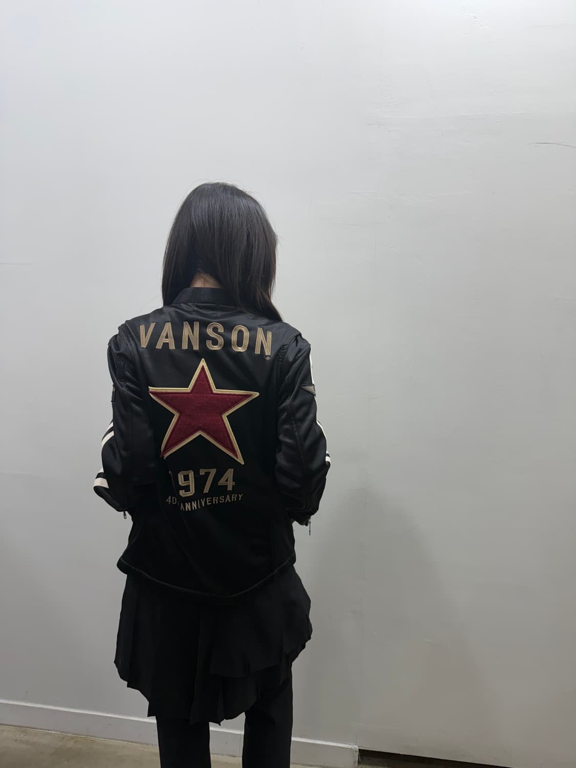 밴슨 로고 디테일 바이커 자켓 상품이미지9