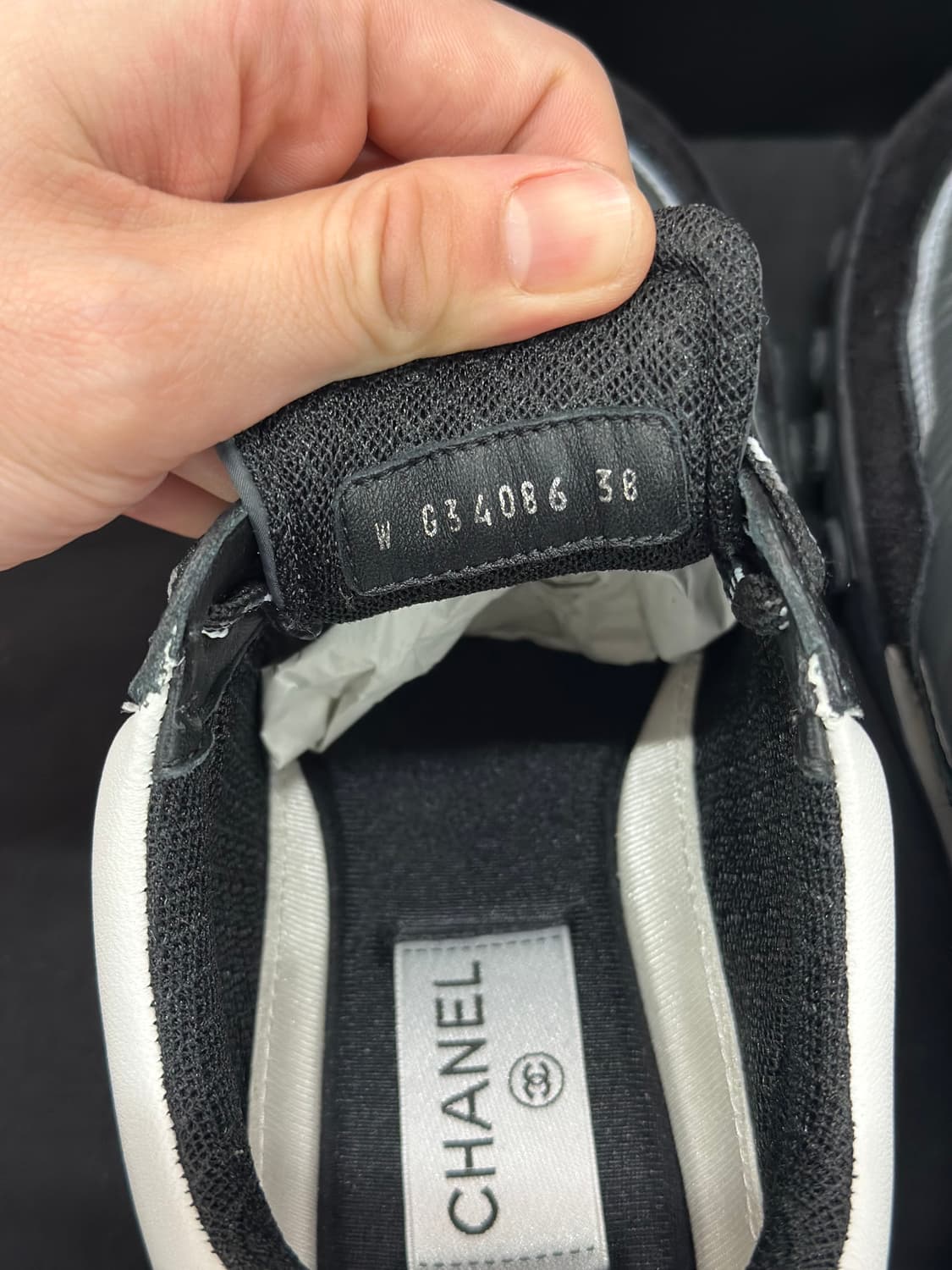 [풀구성/38] 샤넬 CC로고 레터링 스니커즈 상품이미지7