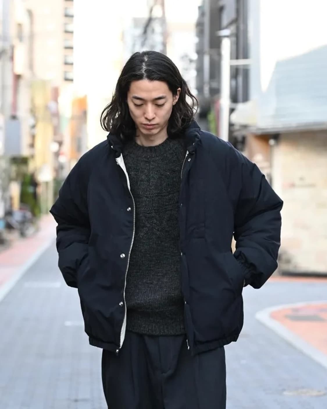 [1] 25AW 아프레쎄 실크 립스탑 스키 다운 자켓 상품이미지4