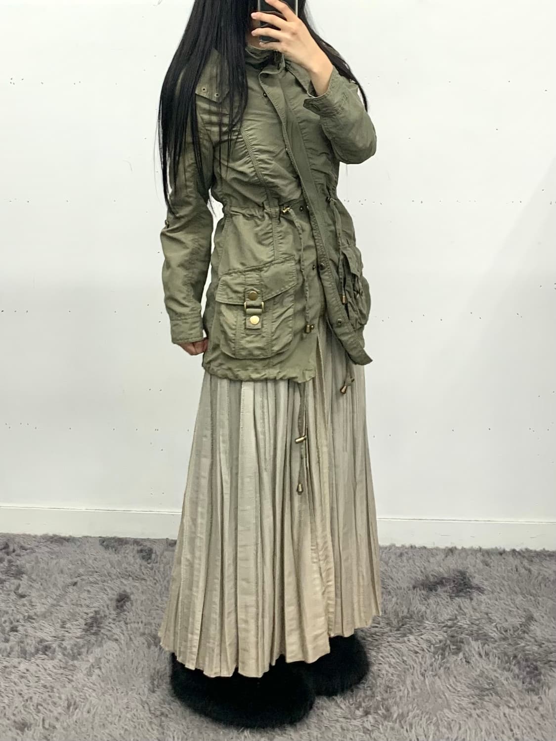 재패니즈 디테일 모리 롱스커트 상품이미지1