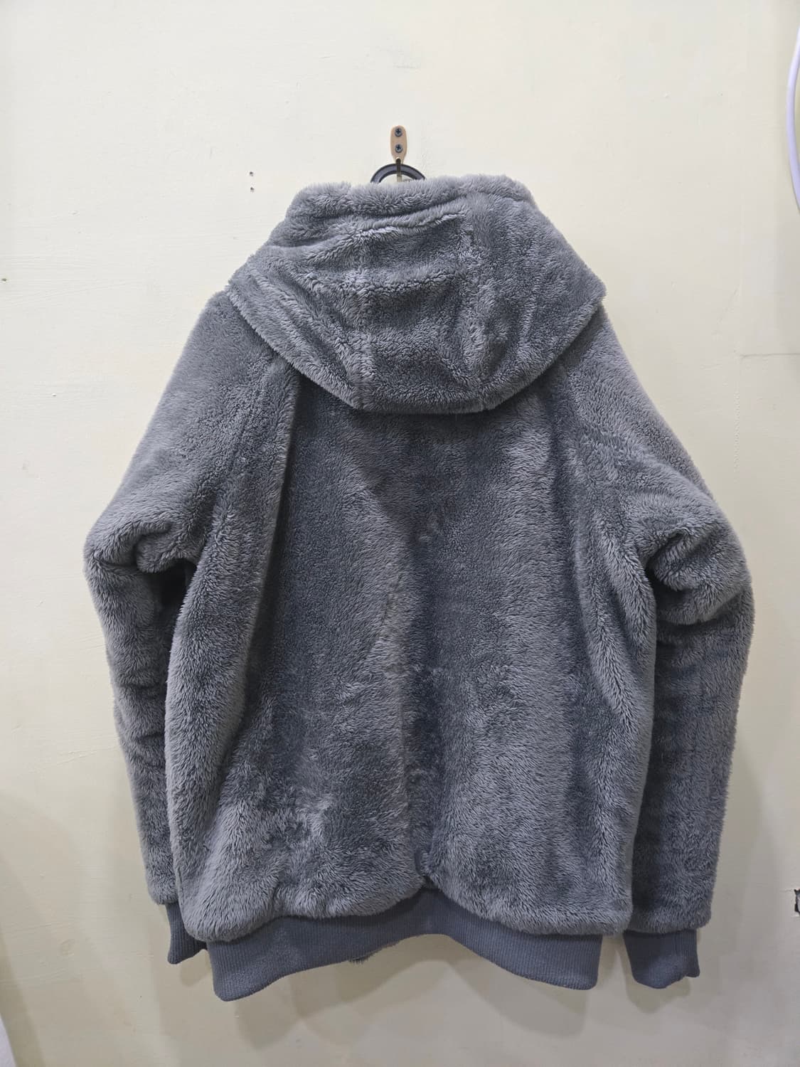 엑스톤즈 그레이 후리스 후드 집업 자켓 M 상품이미지3