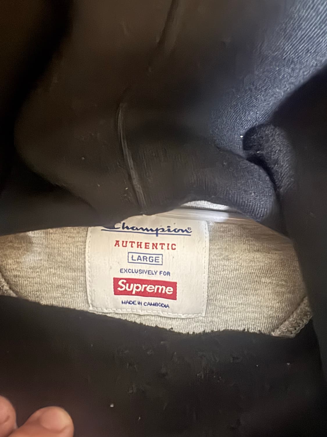 슈프림 챔피온 콜라보 후드 상품이미지3