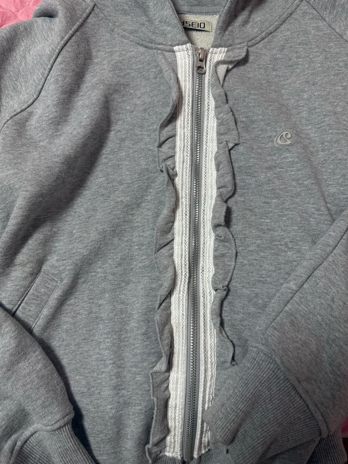 코이세이오 러플 레이스 후드집업 상품이미지2