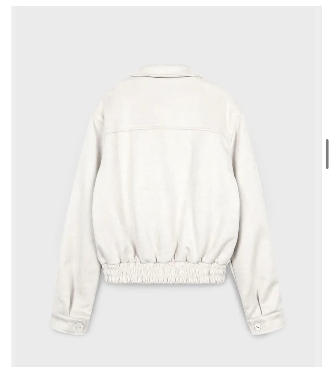 플레이스스튜디오 투웨이 블루종 스웨이드 밴딩 점퍼 자켓 [아이보리] 상품이미지2