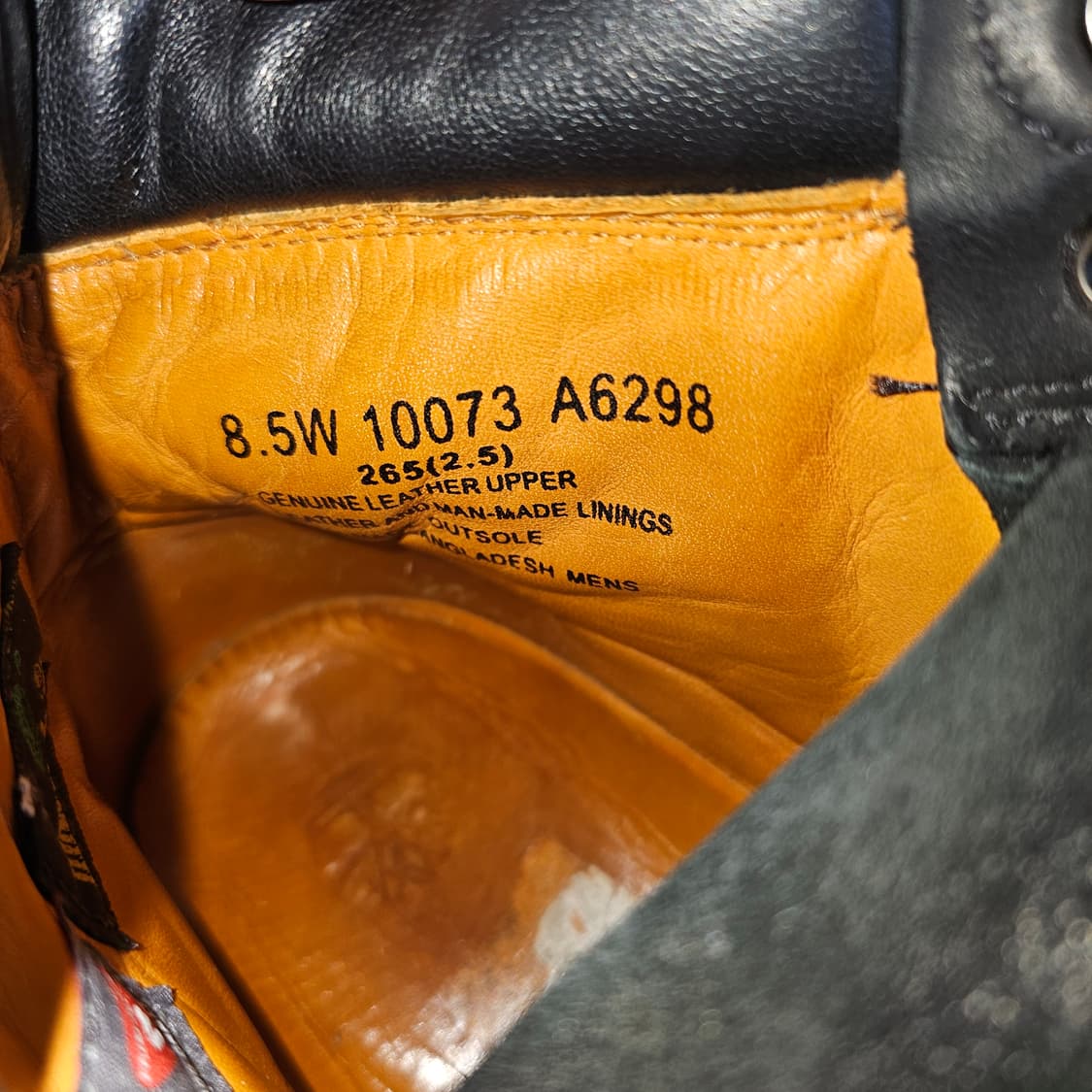 265 팀버랜드 워커 6홀 블랙 상품이미지6