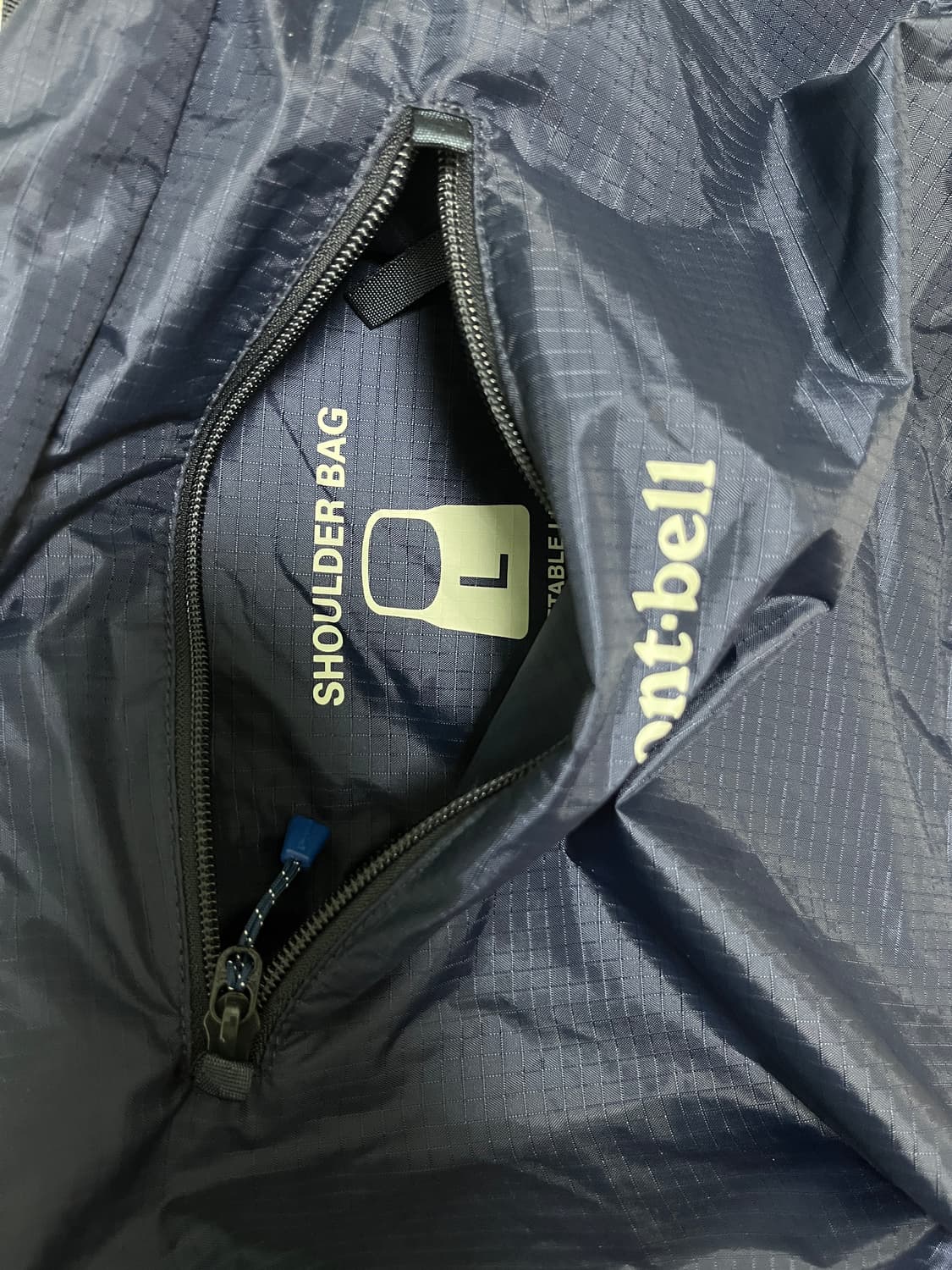 몽벨 포켓터블 라이트 숄더백 네이비 L 상품이미지3