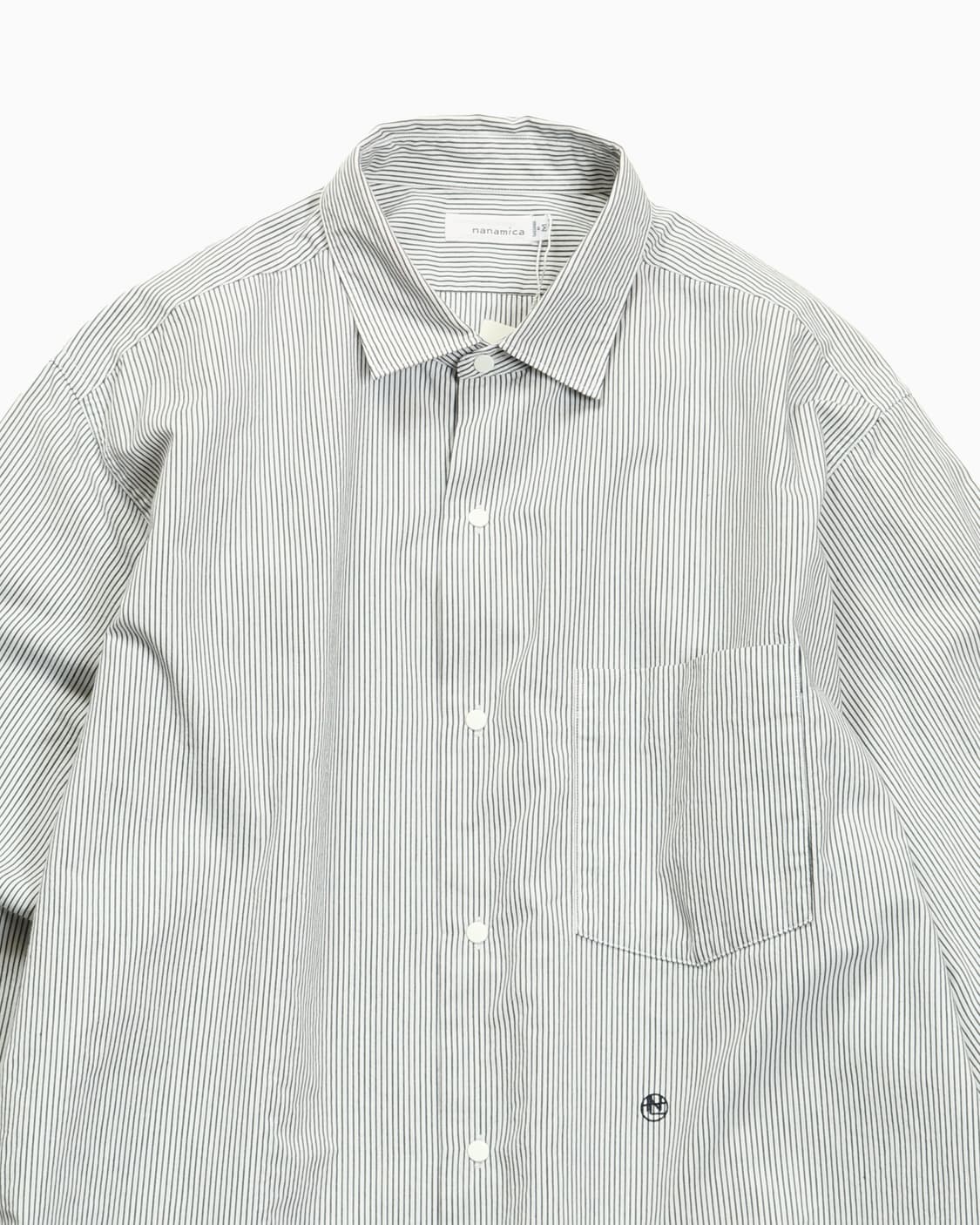 nanamica Regular Collar Stripe Shirt 상품이미지3