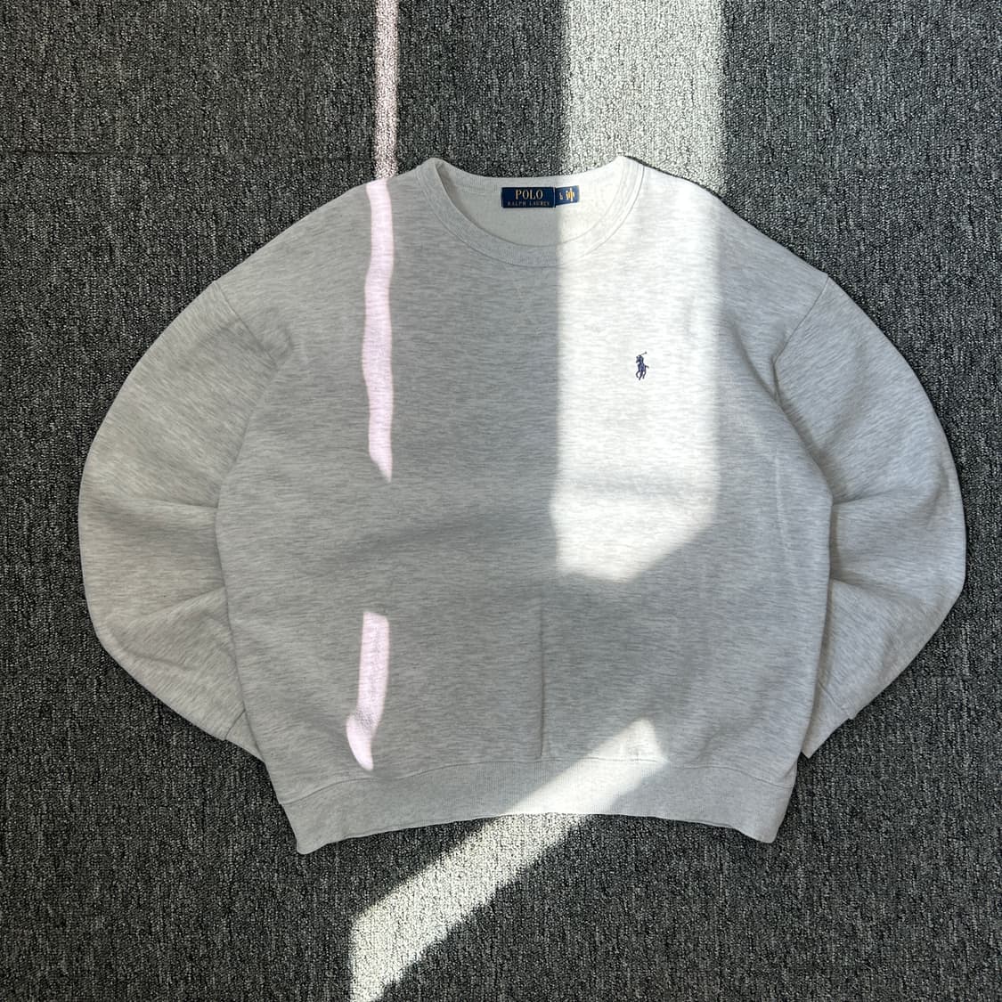 폴로 랄프로렌 멜란지 그레이 기모 맨투맨 상품이미지1