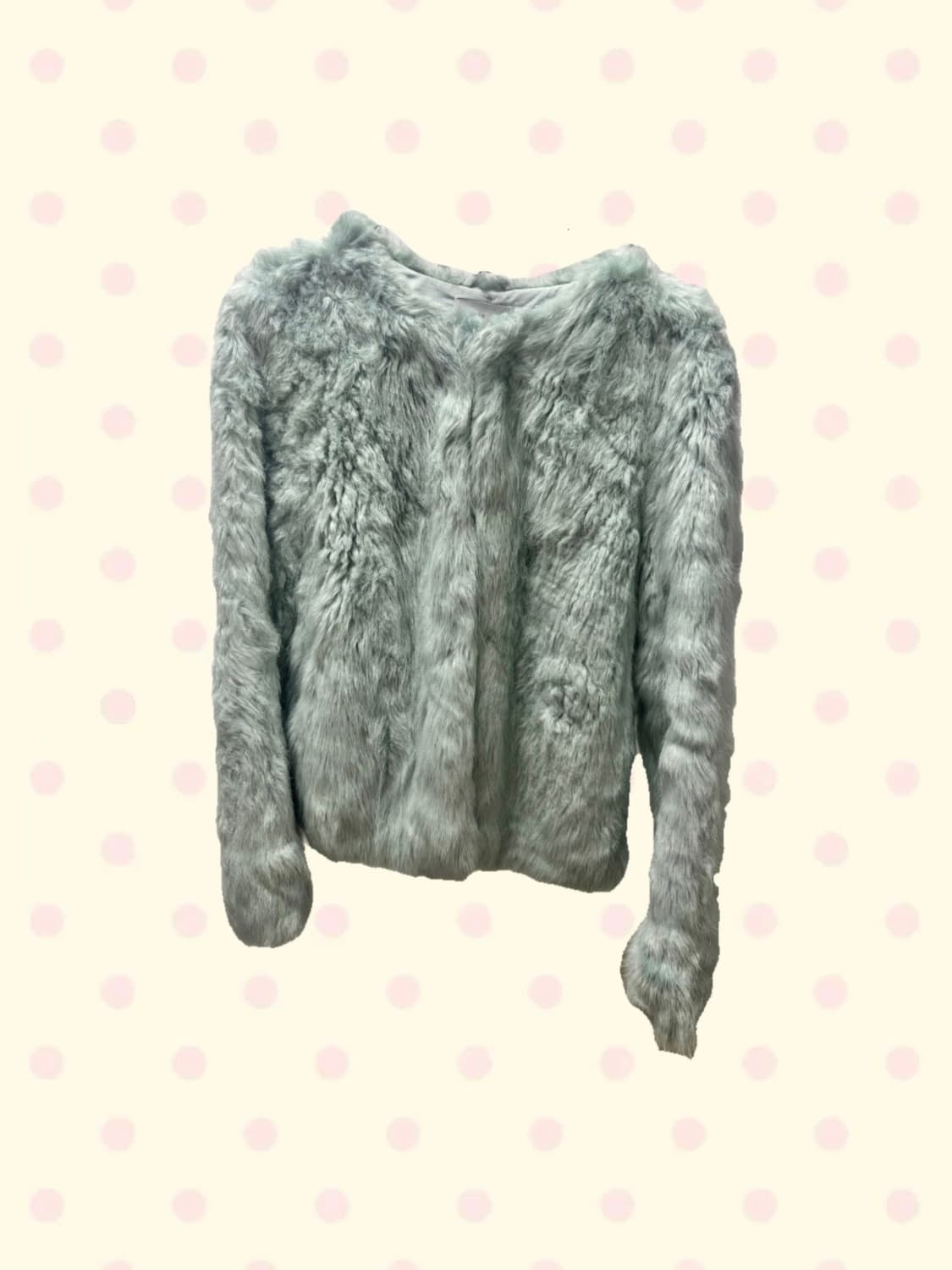 빈티지 민트 퍼자켓 상품이미지1