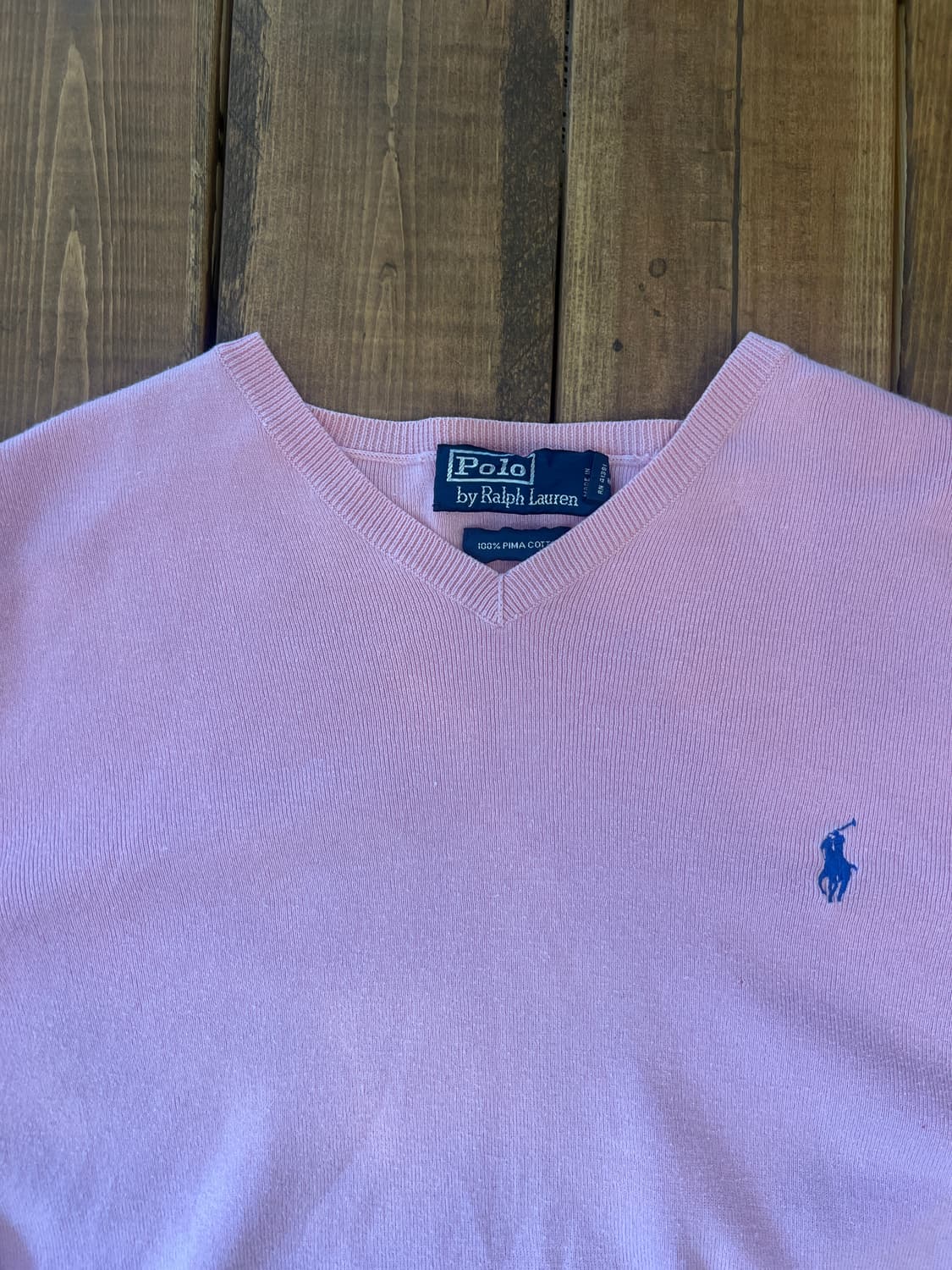 폴로 핑크 브이넥 T  상품이미지7