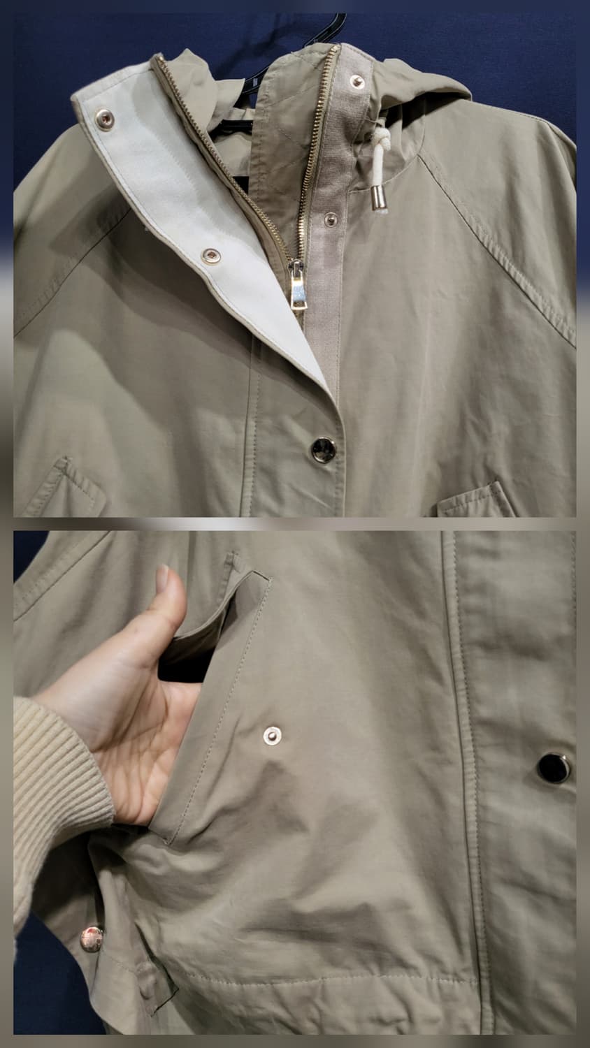 자라 야상 자켓 오버핏 상품이미지4