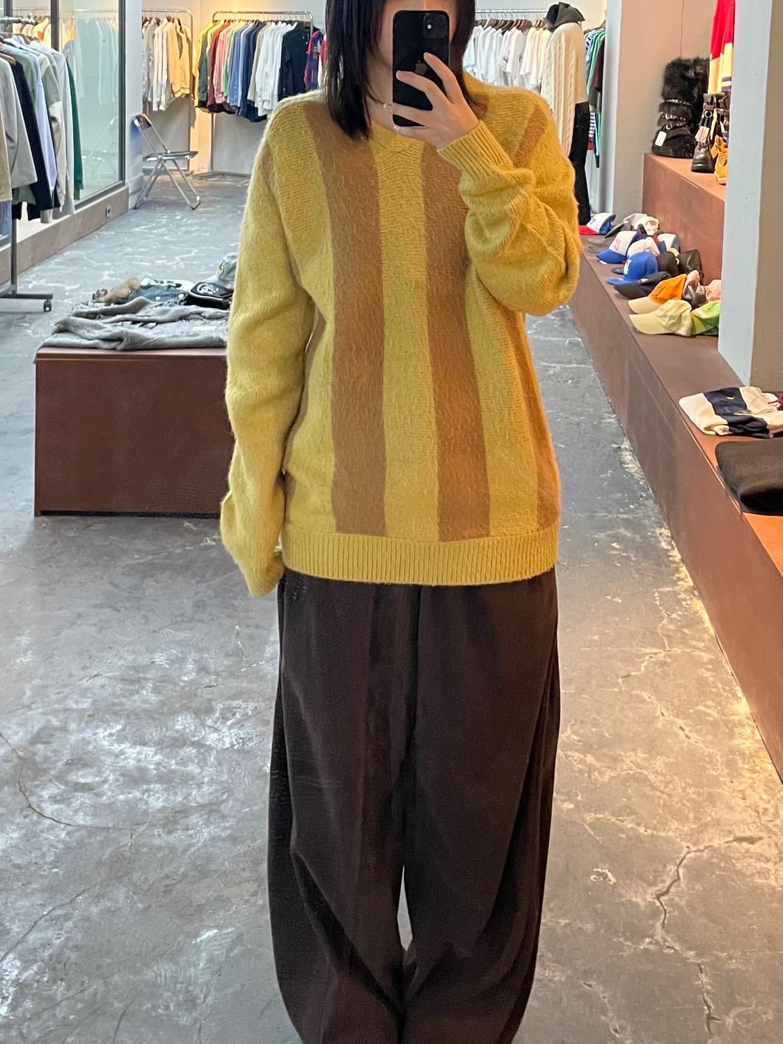 빔즈 재팬 패턴 디테일 모헤어 스웨터 H937 상품이미지1