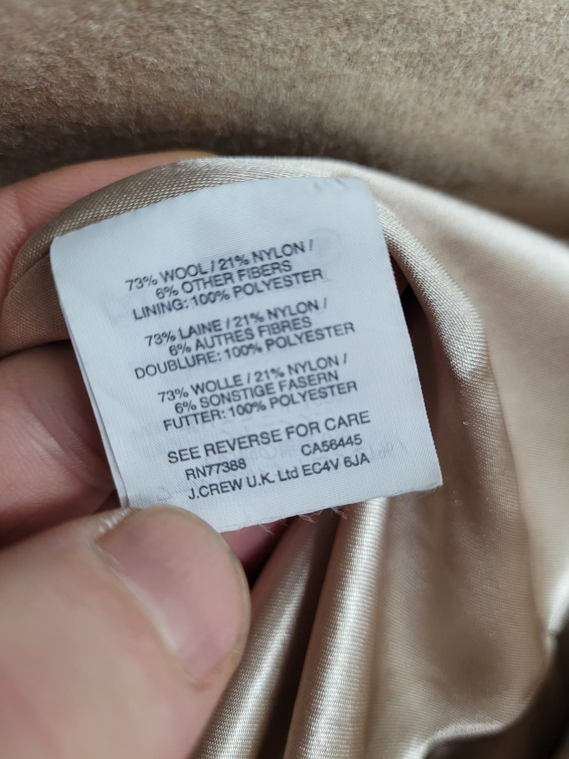 제이크루 J.CREW 여성 벨티드 멜튼 울 코트 상품이미지6