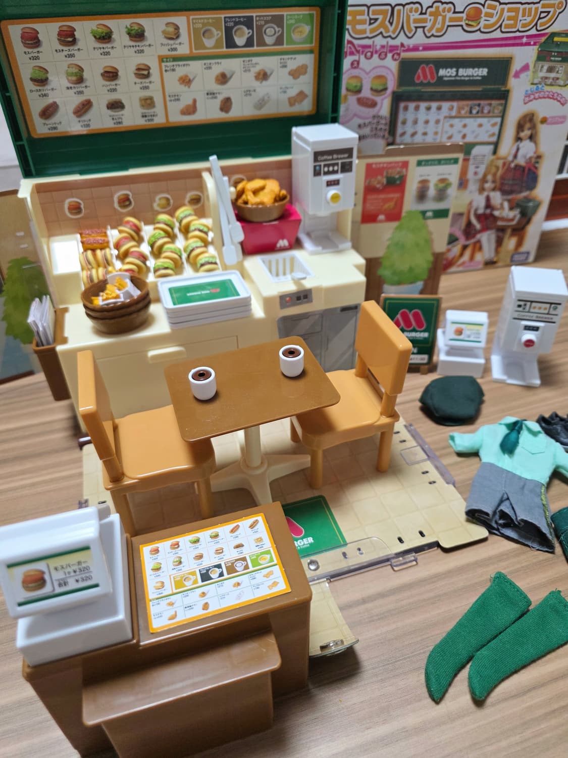 고전 리카짱 모스버거 가게 놀이 장난감 풀박스 상품이미지4