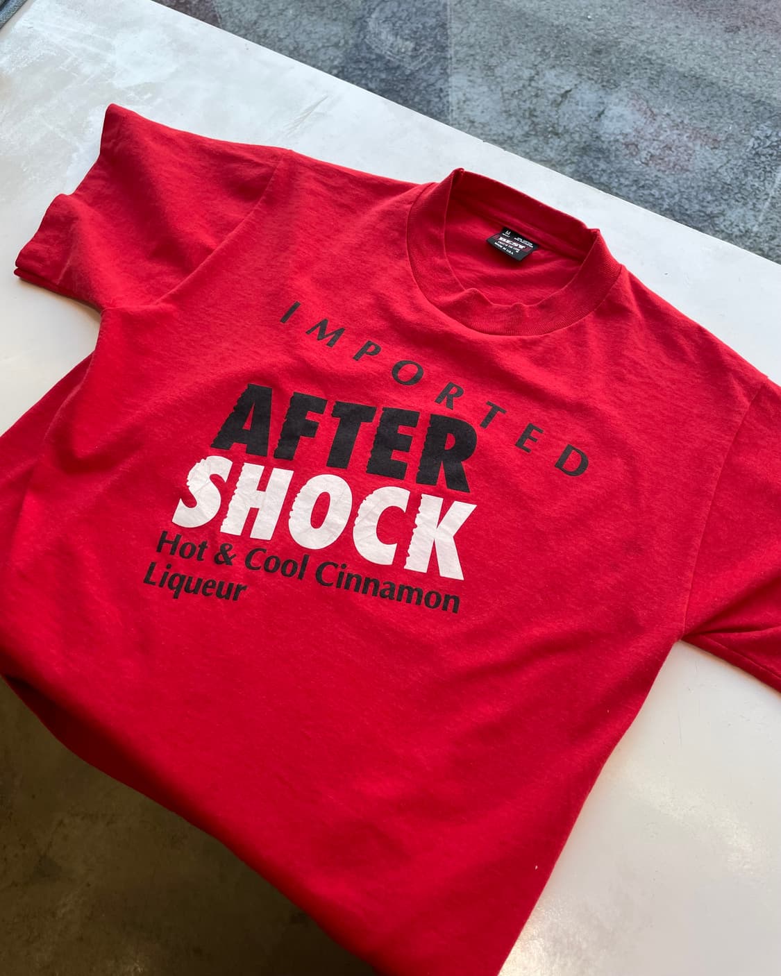 90’s USA “After Shock” 🥂Promo T-shirt M 상품이미지10