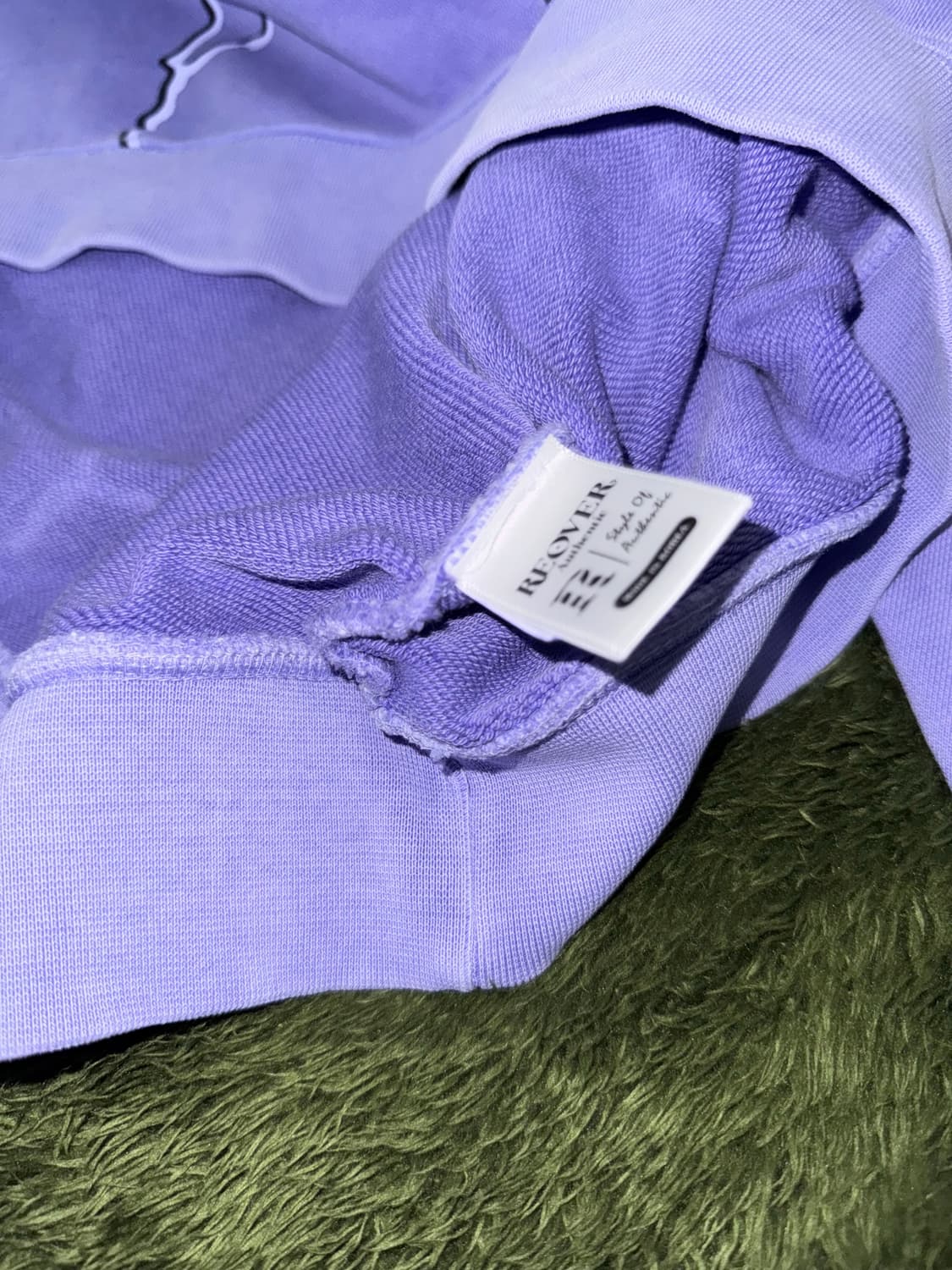 [XL] REOVER 리오버 라이트닝 그래픽 가먼트 다잉 스웻셔츠 퍼플 상품이미지7