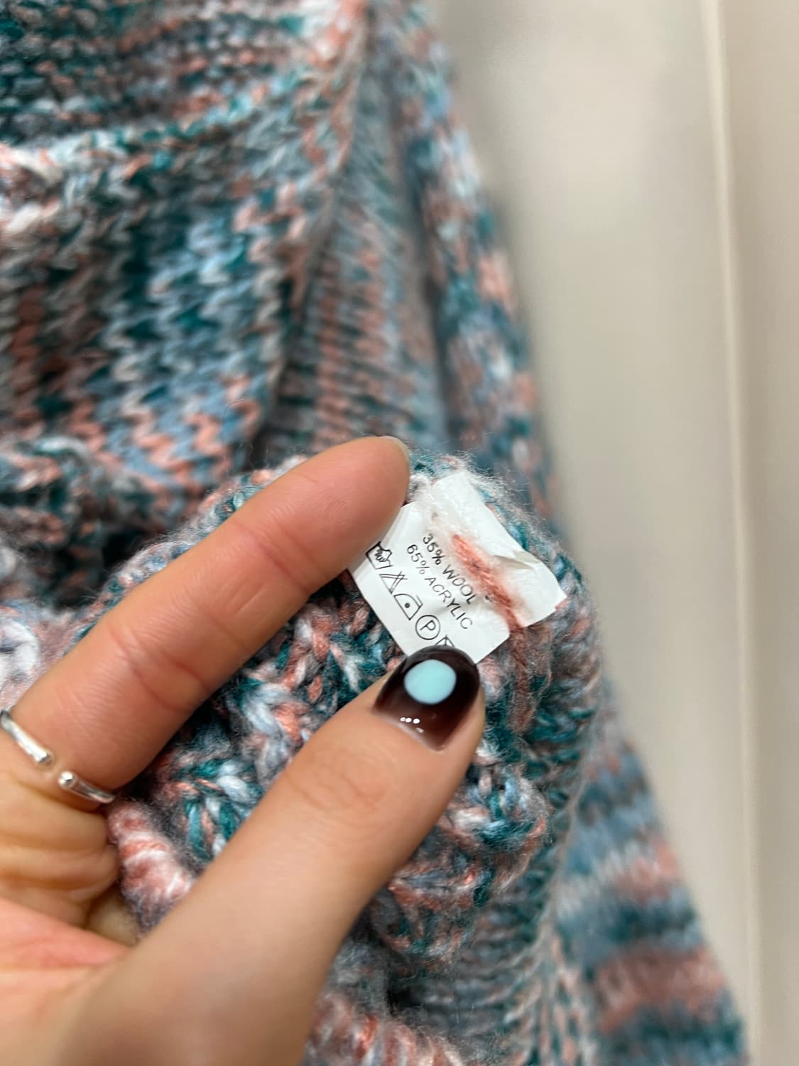 여성 멀티컬러 후드니트 상품이미지5