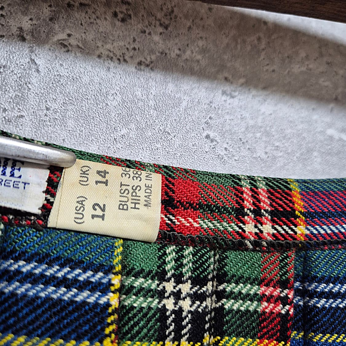 Scott Adie 체크 랩 스커트 (Made In BRITAIN) 상품이미지9