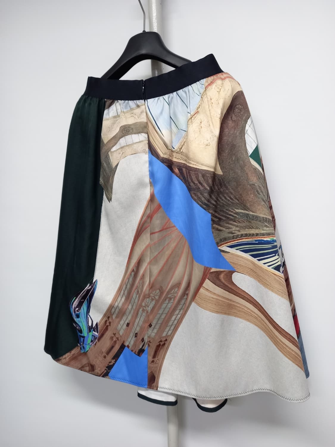 타임 춘추동 얇은네오프렌 A라인플레어 롱 스커트 44 상품이미지5