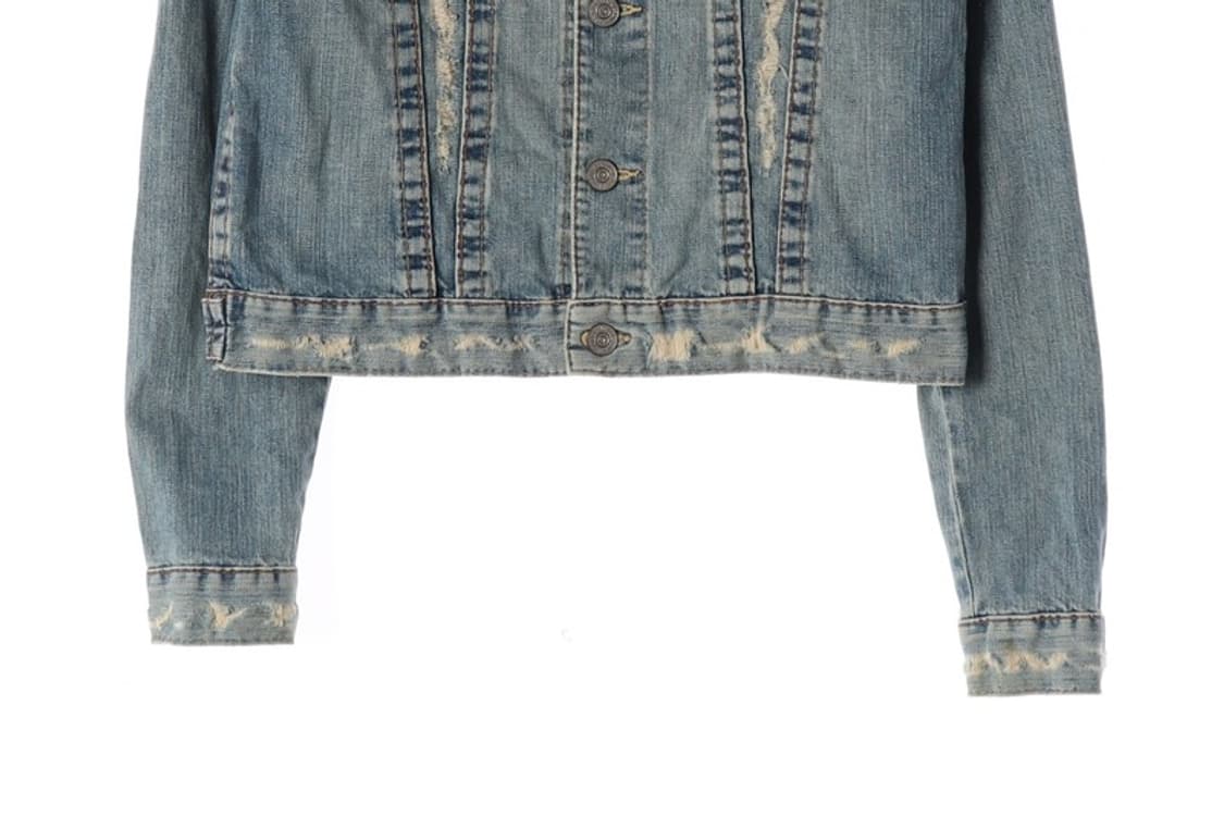 트루릴리전 지미 디스트레스드 스티치 데님 자켓 M 상품이미지5