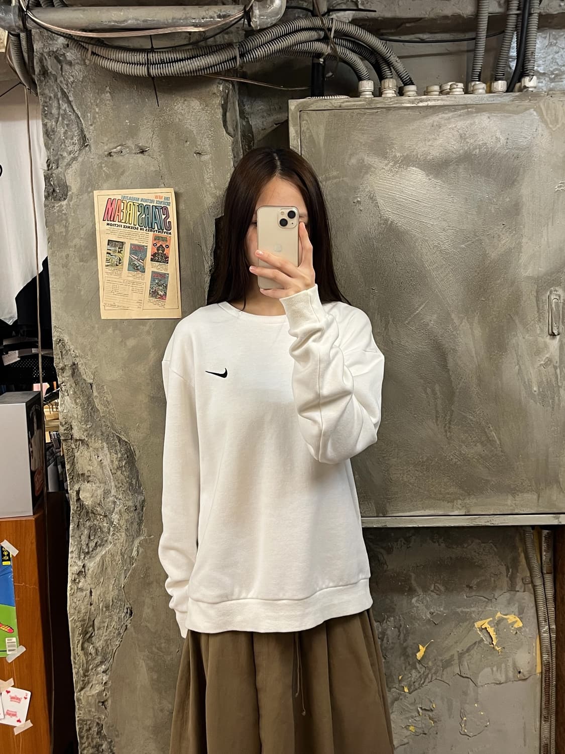 나이키 맨투맨 화이트 XL #csz921 상품이미지2