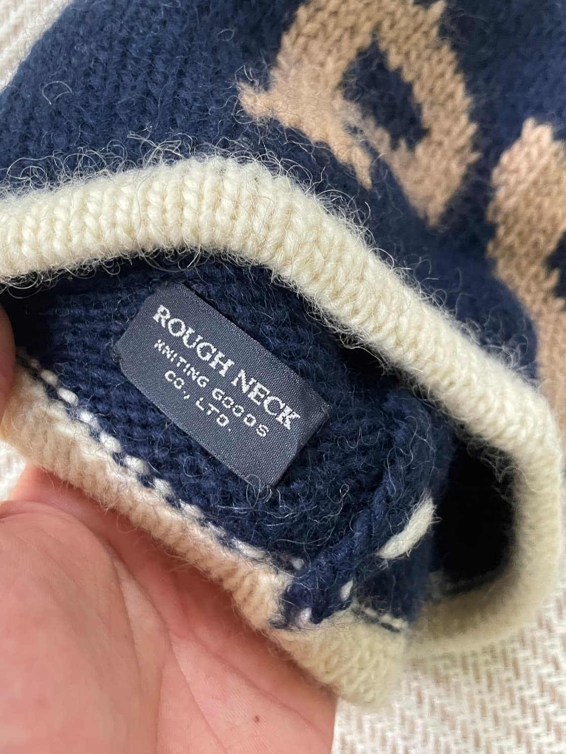 빈티지 인타르시아 니트 캡 J03598 상품이미지4