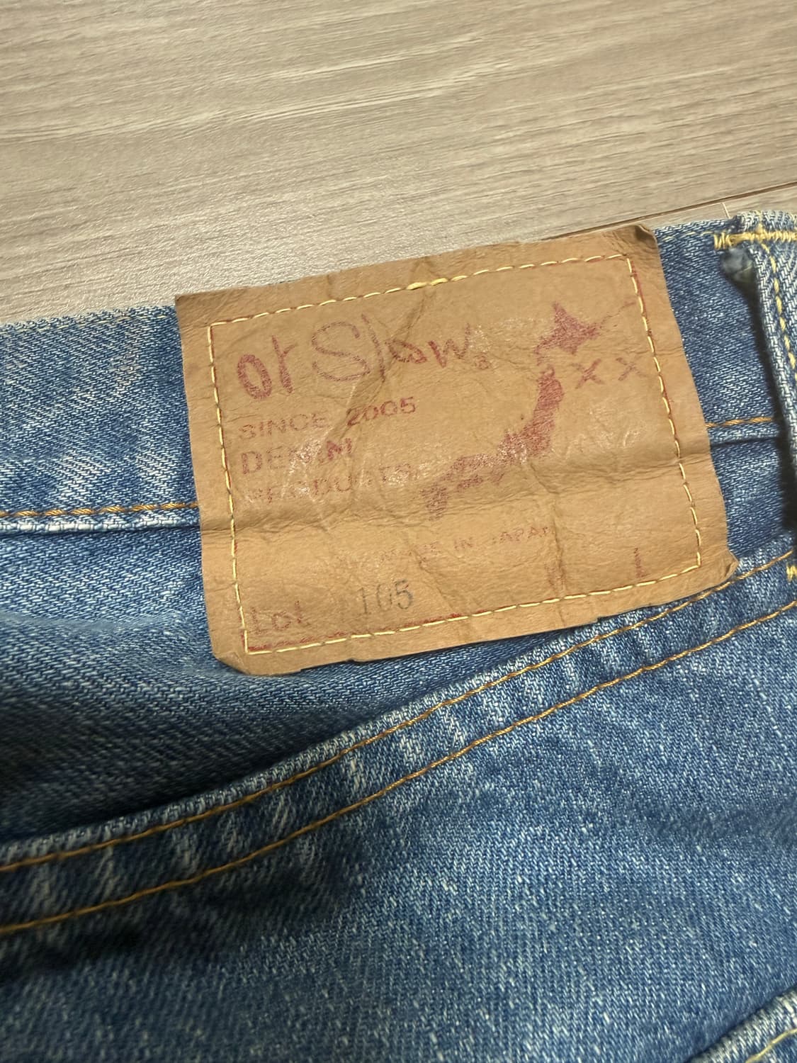 orslow 오어슬로우 105 2이어 1사이즈 노수선 상품이미지4