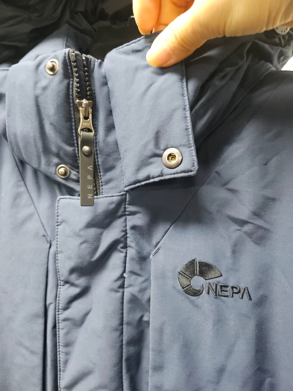 네파  네이비 구스 패딩  100 상품이미지3