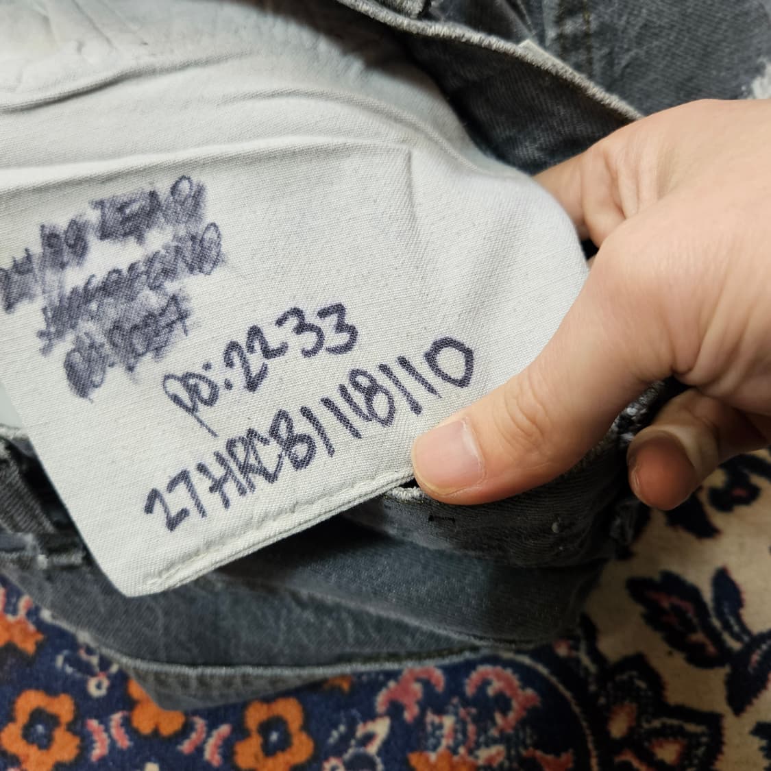 RE/DONE 리바이스 포켓 데미지 빈티지 무드 데님 팬츠 상품이미지10