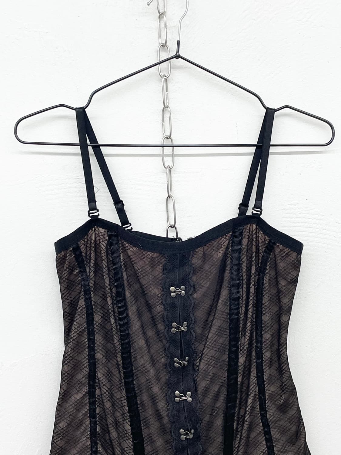 블랙 본디지 후크 코르셋 상품이미지5