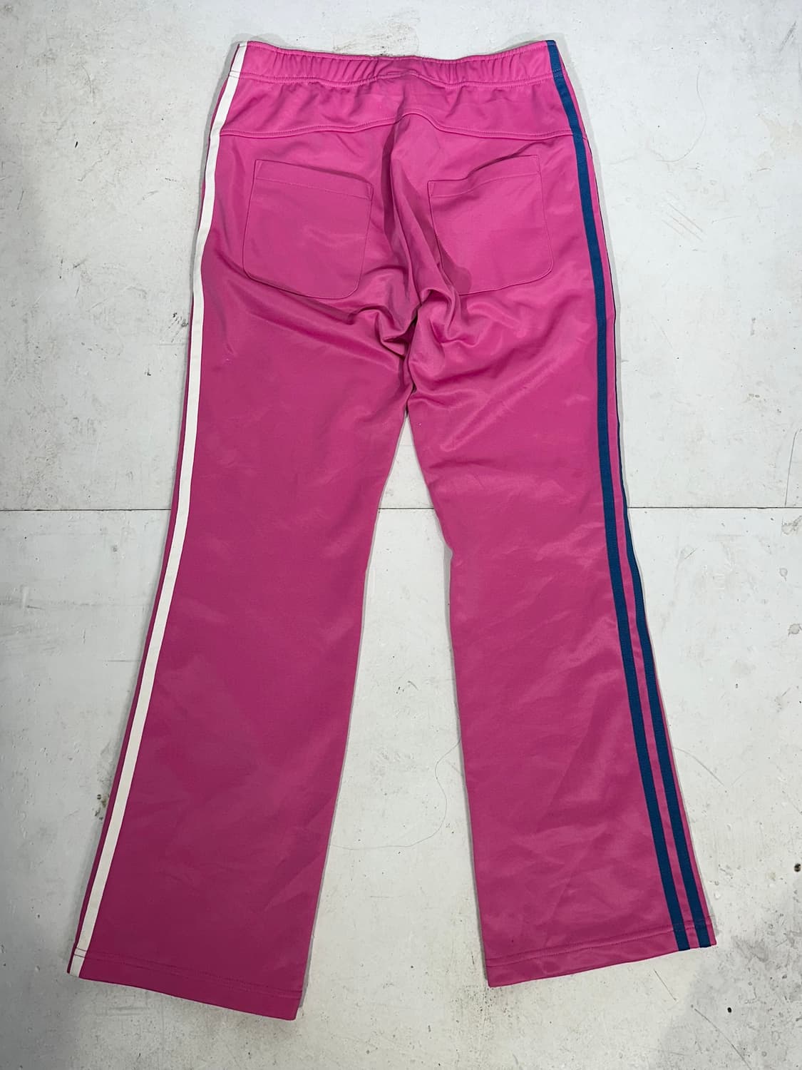 아디다스 핑크 와이드 화이트 삼선 트레이닝 팬츠 추리닝 바지 S  상품이미지5