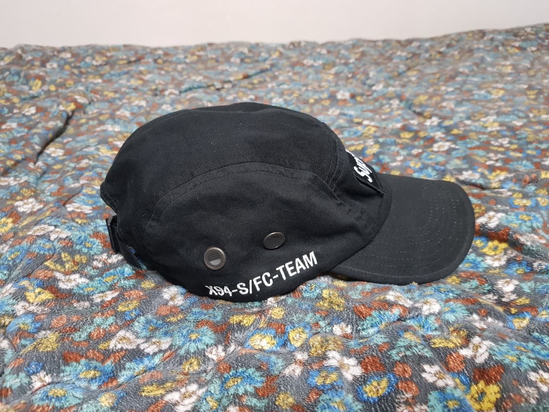 슈프림 밀리터리 캠프캡 모자 볼캡 블랙 22SS 상품이미지3