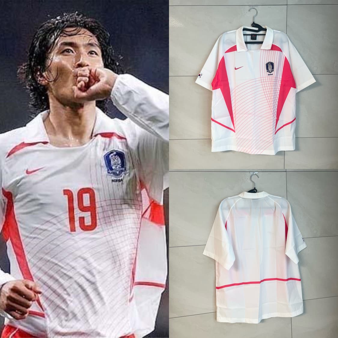 [L] 나이키 2002 월드컵 대한민국 국대 노마킹 어웨이 유니폼 상품이미지1