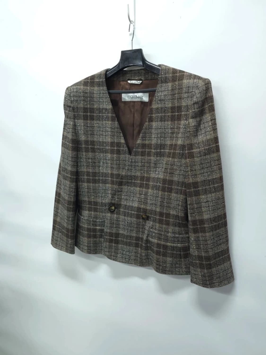 막스마라 SPORTMAX 체크 블레이저 Made in Italy 상품이미지1