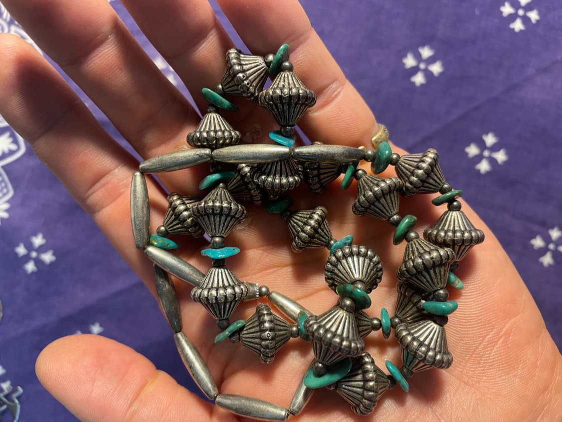 Native American Turquise & Silver Beads 상품이미지4