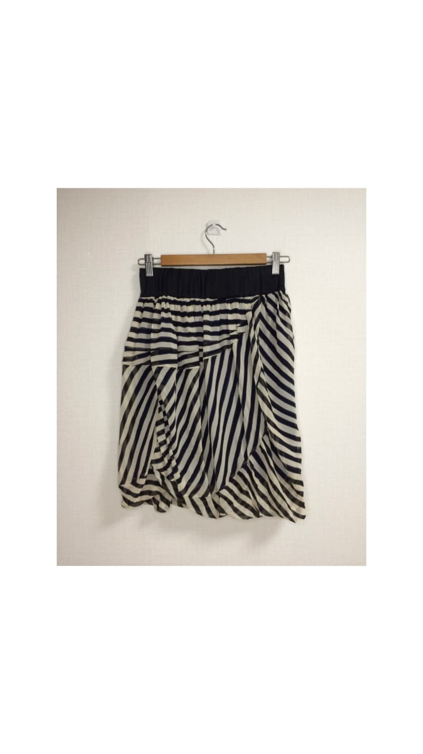 츠모리 치사토 스트라이프 벌룬 미디 스커트 상품이미지5