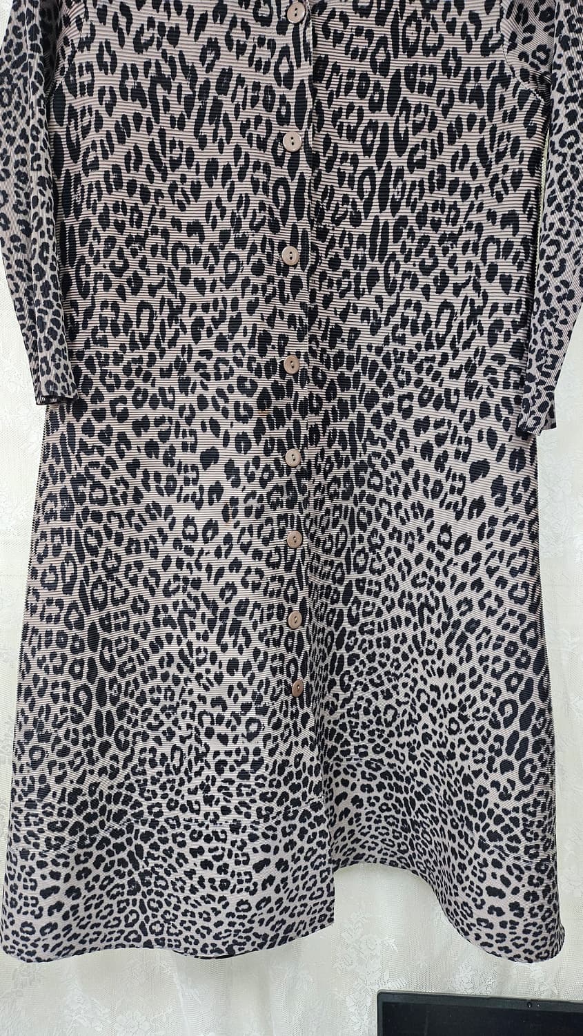 레오파드  플리츠 주름 가디건  상품이미지6