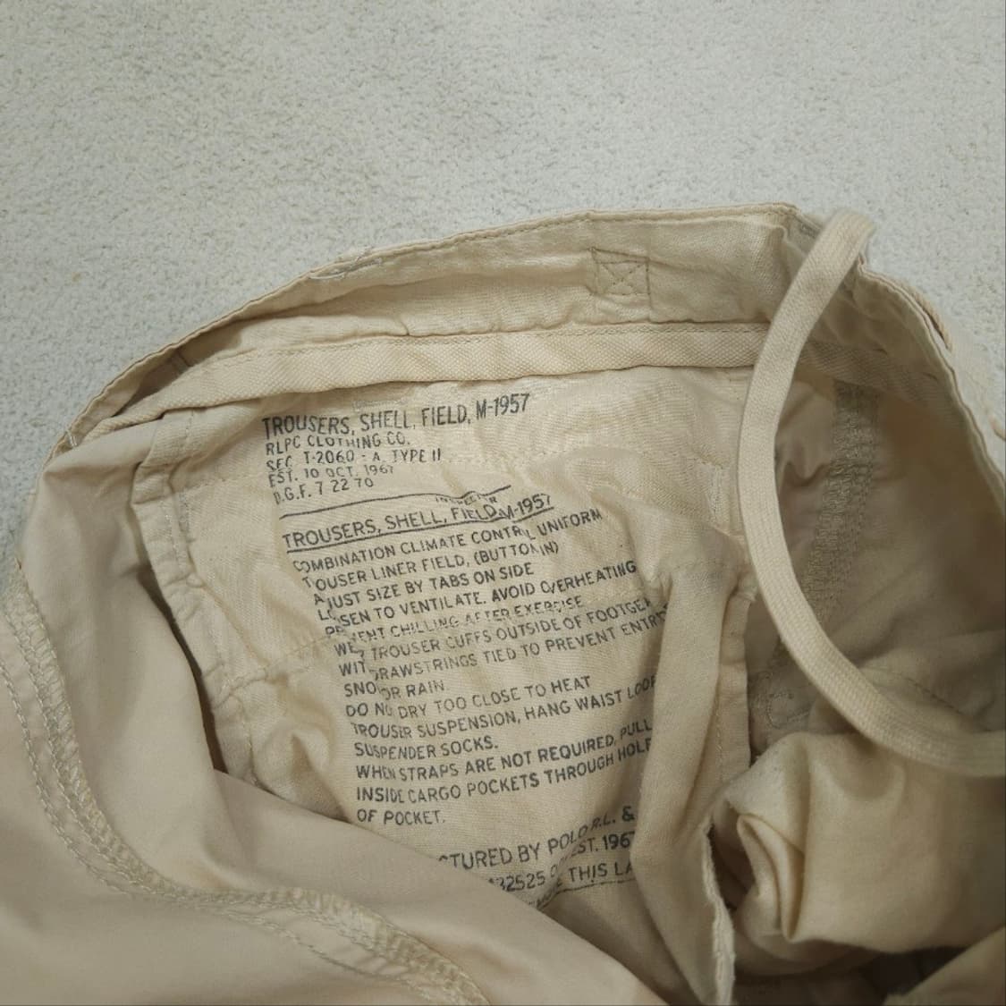 폴로 랄프 로렌 m1957 팬츠 36/30 상품이미지5