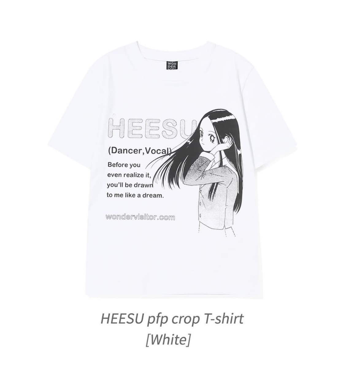 [새상품] 원더비지터 크롭티셔츠 HEESU pfp crop T-shirt 상품이미지2