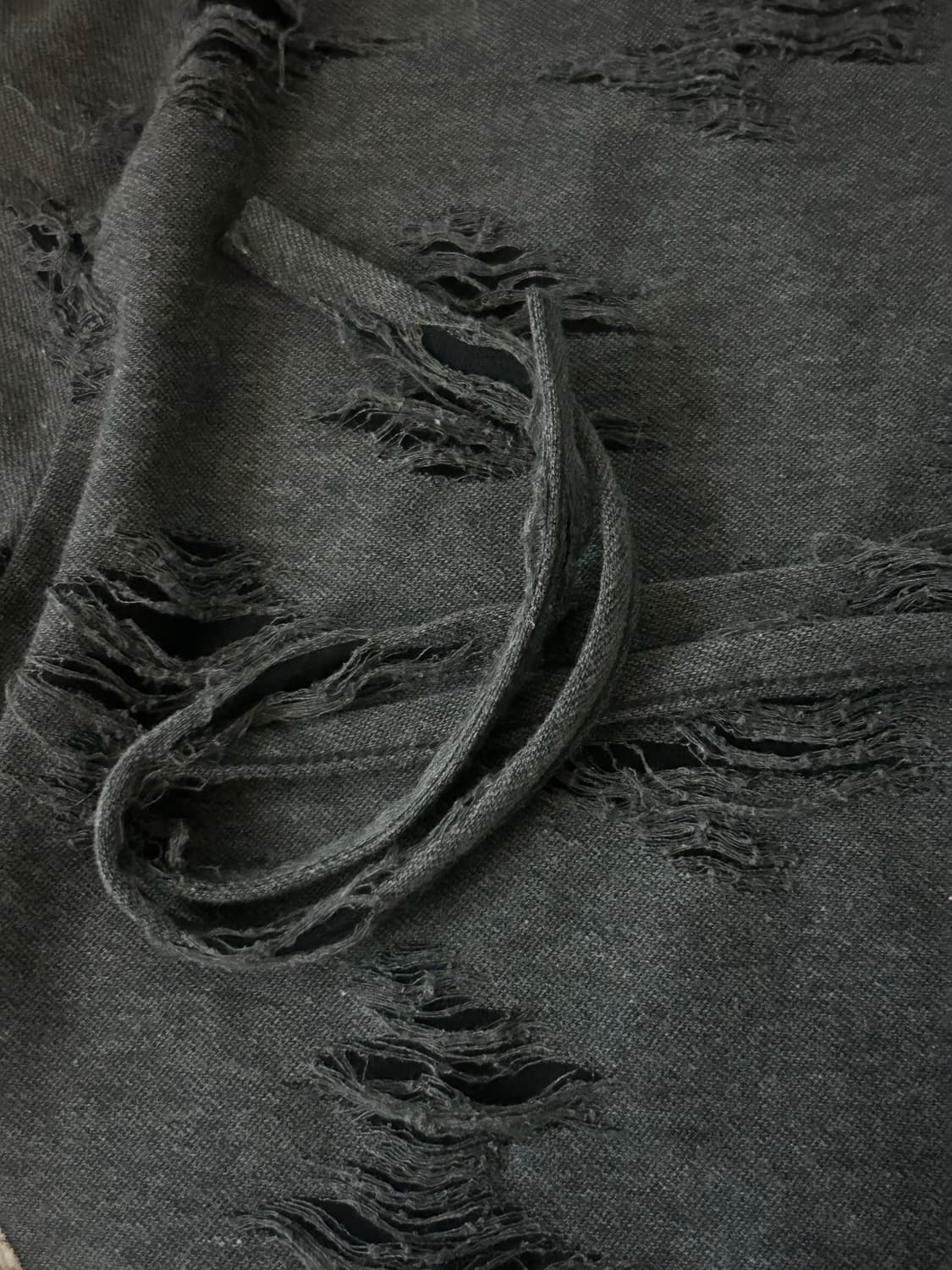 데미지 디테일 그런지무드 빈티지 멀티스커트 상품이미지3